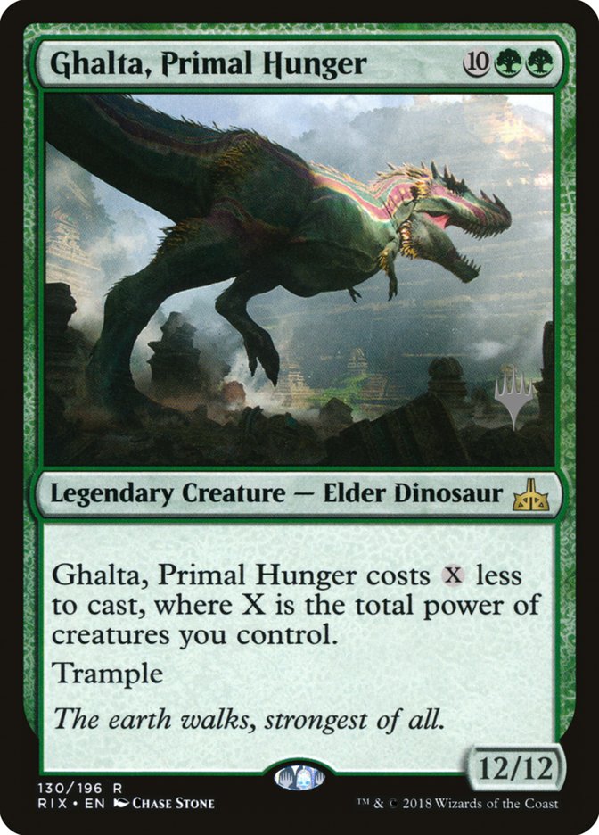 Ghalta, Primal Hunger (Promo Pack) [Rivals of Ixalan Promos] | I Want That Stuff Brandon