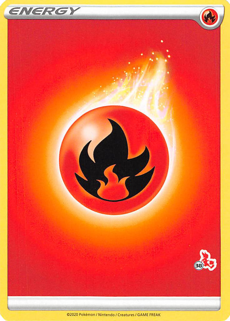 Fire Energy (Cinderace Stamp #38) [Battle Academy 2022] | I Want That Stuff Brandon