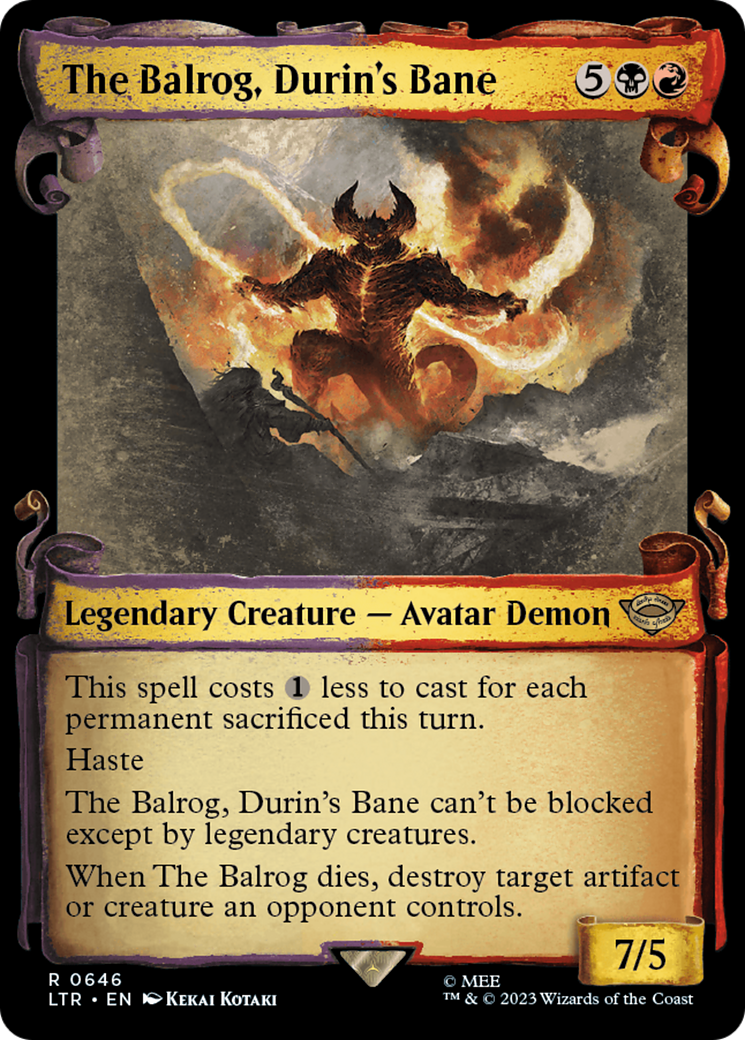 The Balrog, Durin's Bane [The Lord of the Rings: Tales of Middle-Earth Showcase Scrolls] | I Want That Stuff Brandon