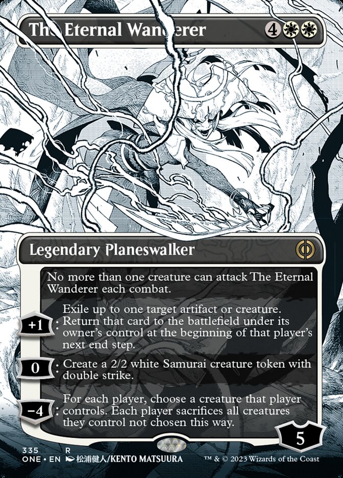 The Eternal Wanderer (Borderless Manga) [Phyrexia: All Will Be One] | I Want That Stuff Brandon