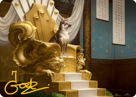 Yoshimaru, Ever Faithful Art Card (Gold-Stamped Signature) [Kamigawa: Neon Dynasty Art Series] | I Want That Stuff Brandon