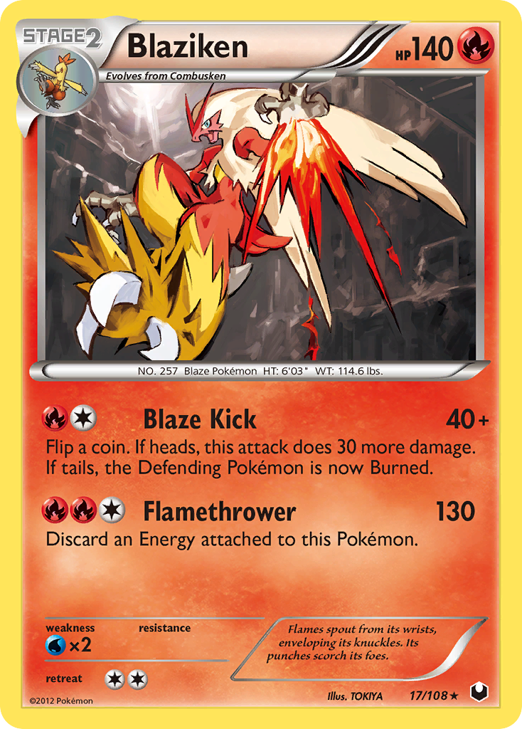 Blaziken (17/108) [Black & White: Dark Explorers] | I Want That Stuff Brandon