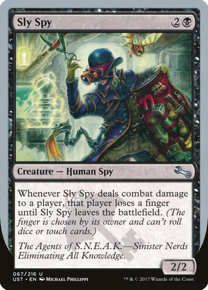 Sly Spy ("Sinister Nerds Eliminating All Knowledge") [Unstable] | I Want That Stuff Brandon