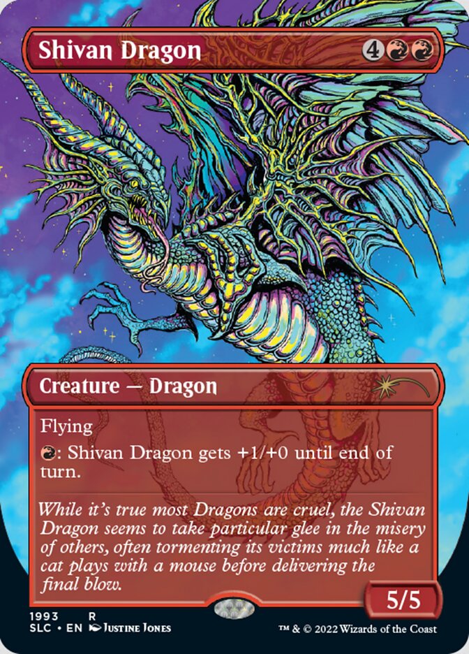 Shivan Dragon (Borderless) [Secret Lair 30th Anniversary Countdown Kit] | I Want That Stuff Brandon