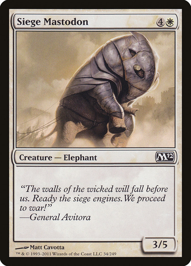 Siege Mastodon [Magic 2012] | I Want That Stuff Brandon