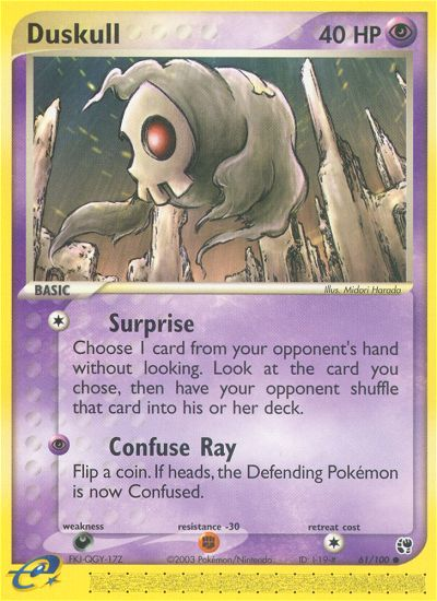 Duskull (61/100) [EX: Sandstorm] | I Want That Stuff Brandon