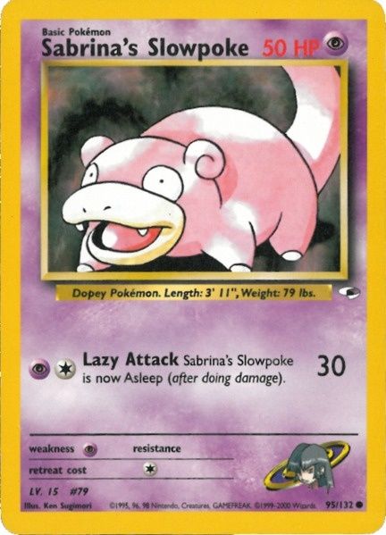 Sabrina's Slowpoke (95/132) [Gym Heroes Unlimited] | I Want That Stuff Brandon