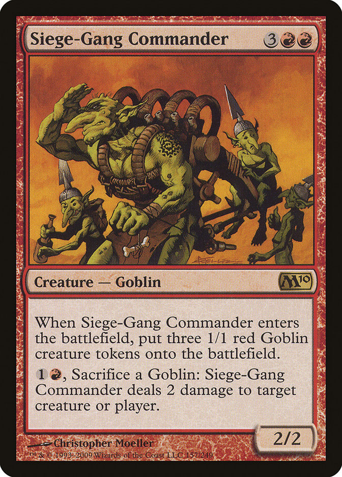 Siege-Gang Commander [Magic 2010] | I Want That Stuff Brandon