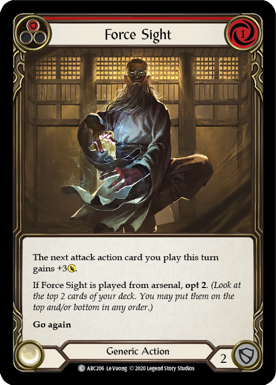 Force Sight (Red) [ARC206] Unlimited Edition Normal | I Want That Stuff Brandon