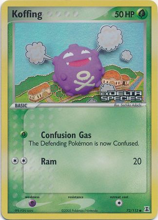 Koffing (72/113) (Stamped) [EX: Delta Species] | I Want That Stuff Brandon