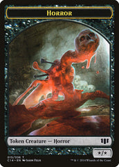 Horror // Zombie (016/036) Double-Sided Token [Commander 2014 Tokens] | I Want That Stuff Brandon