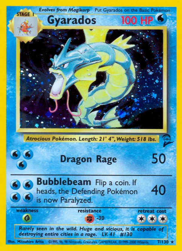 Gyarados (7/130) [Base Set 2] | I Want That Stuff Brandon