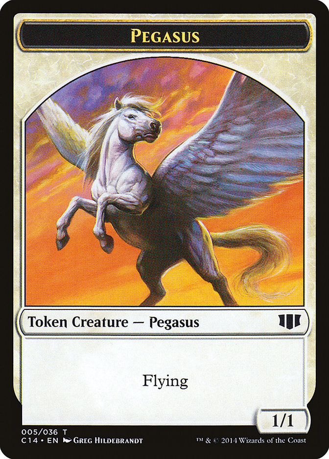 Kor Soldier // Pegasus Double-Sided Token [Commander 2014 Tokens] | I Want That Stuff Brandon