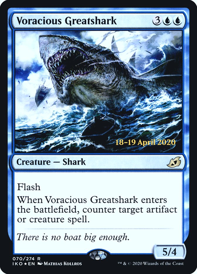 Voracious Greatshark [Ikoria: Lair of Behemoths Prerelease Promos] | I Want That Stuff Brandon