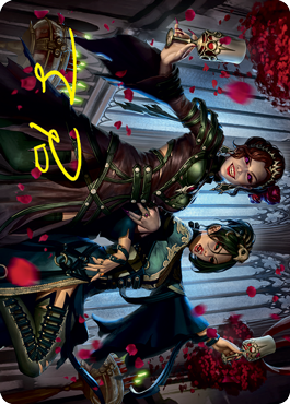 Falkenrath Celebrants 2 Art Card (Gold-Stamped Signature) [Innistrad: Crimson Vow Art Series] | I Want That Stuff Brandon