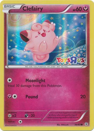 Clefairy (50/83) (Toys R Us Promo) [XY: Generations] | I Want That Stuff Brandon