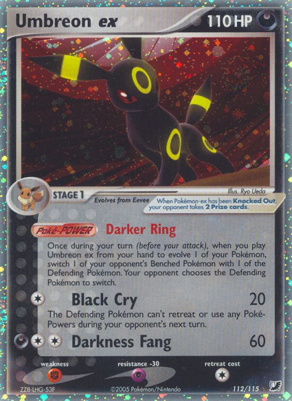 Umbreon ex (112/115) [EX: Unseen Forces] | I Want That Stuff Brandon