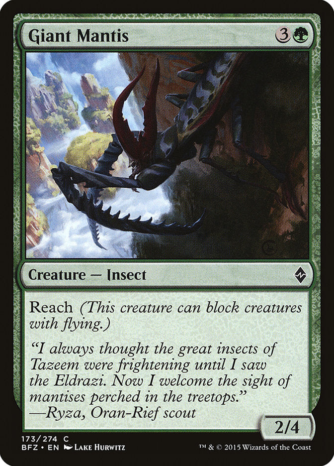 Giant Mantis [Battle for Zendikar] | I Want That Stuff Brandon