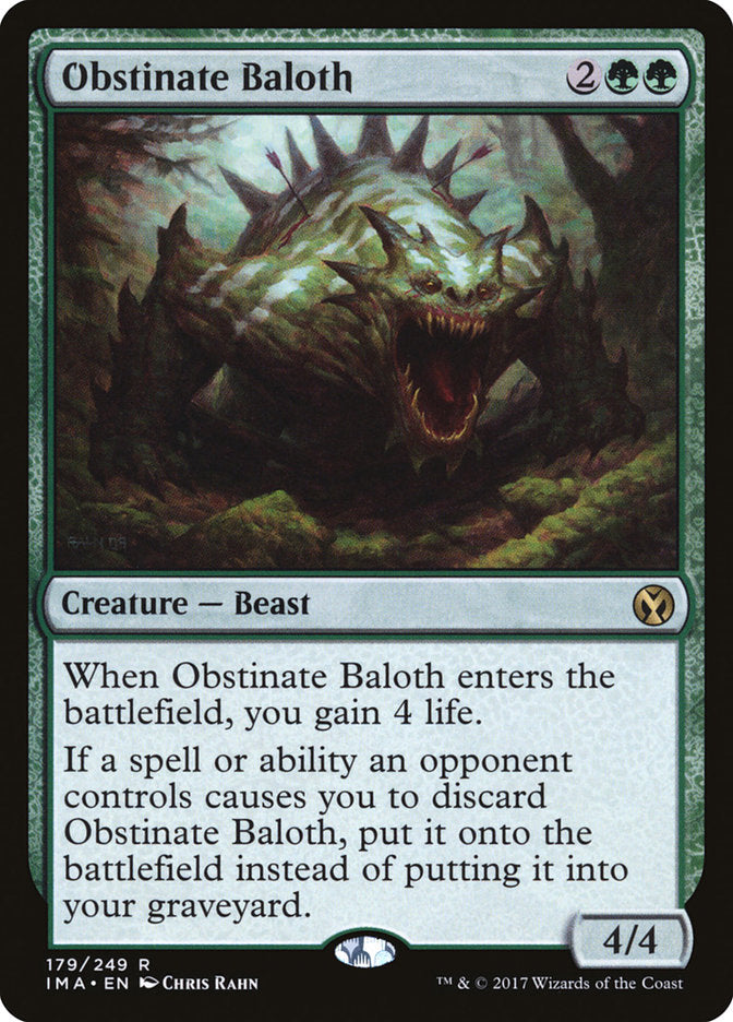 Obstinate Baloth [Iconic Masters] | I Want That Stuff Brandon