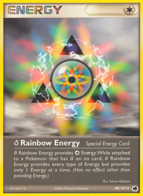 Rainbow Energy (88/101) (Delta Species) [EX: Dragon Frontiers] | I Want That Stuff Brandon