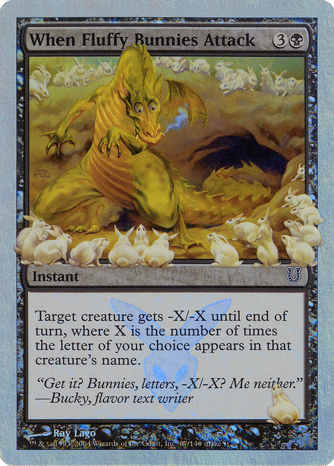 When Fluffy Bunnies Attack (Alternate Foil) [Unhinged] | I Want That Stuff Brandon