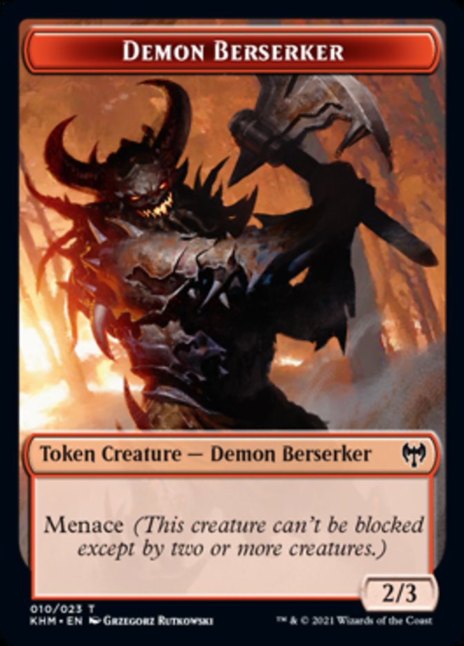 Demon Berserker Token [Kaldheim Tokens] | I Want That Stuff Brandon