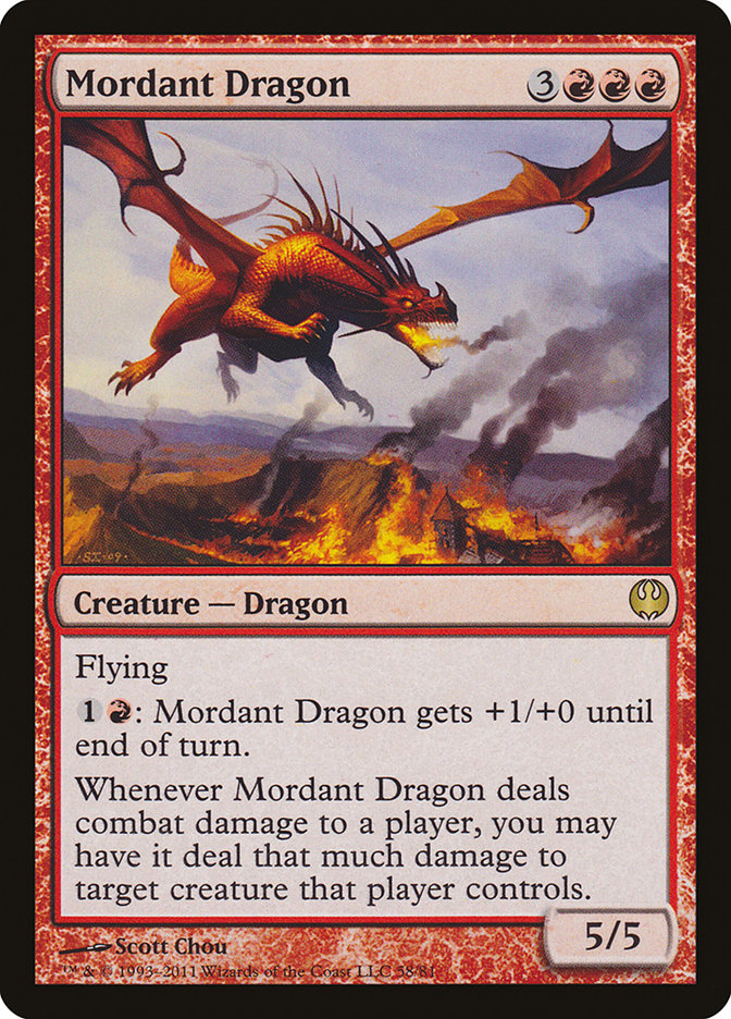 Mordant Dragon [Duel Decks: Knights vs. Dragons] | I Want That Stuff Brandon