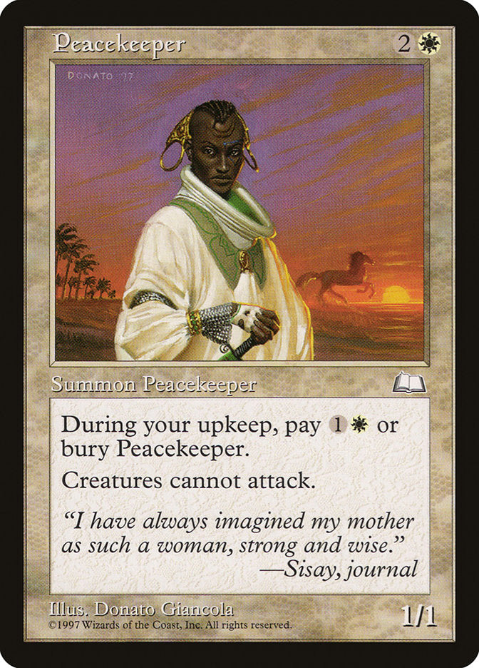 Peacekeeper [Weatherlight] | I Want That Stuff Brandon