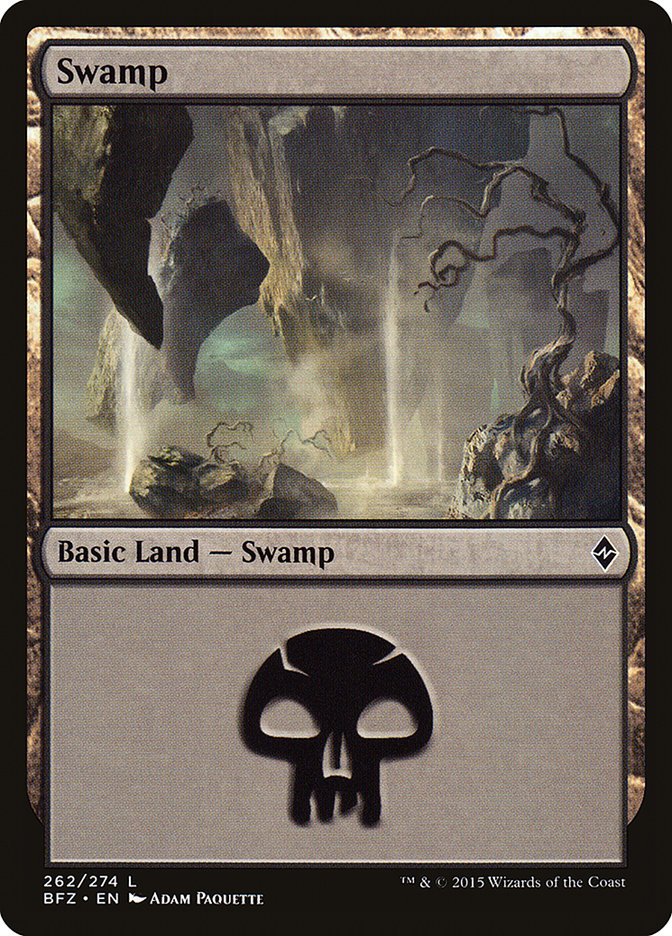 Swamp (262a) [Battle for Zendikar] | I Want That Stuff Brandon