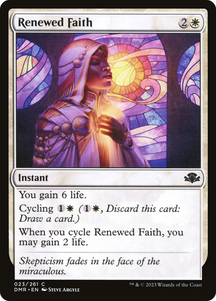 Renewed Faith [Dominaria Remastered] | I Want That Stuff Brandon