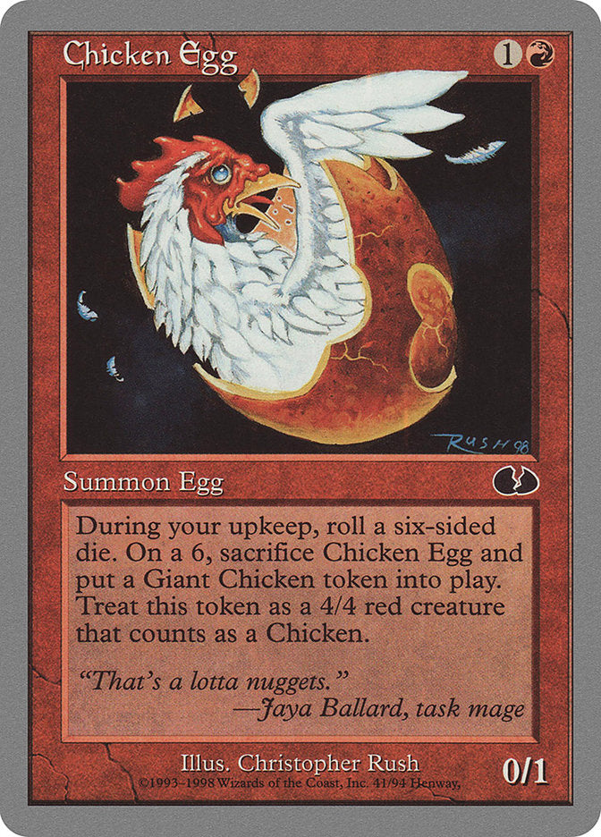 Chicken Egg [Unglued] | I Want That Stuff Brandon