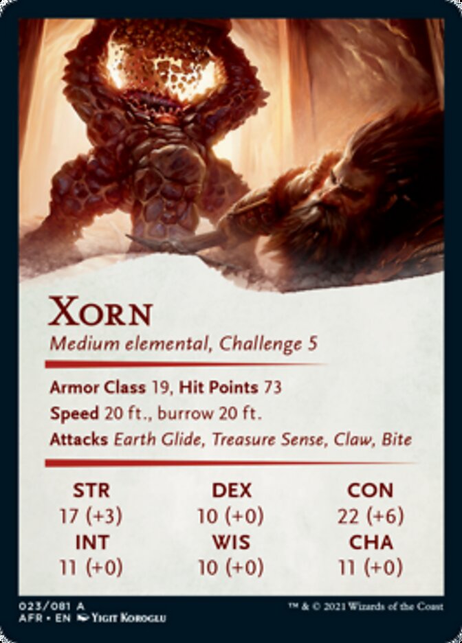 Xorn Art Card [Dungeons & Dragons: Adventures in the Forgotten Realms Art Series] | I Want That Stuff Brandon