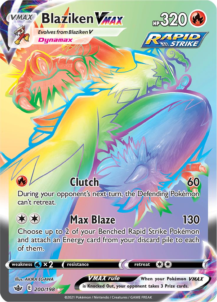 Blaziken VMAX (200/198) [Sword & Shield: Chilling Reign] | I Want That Stuff Brandon