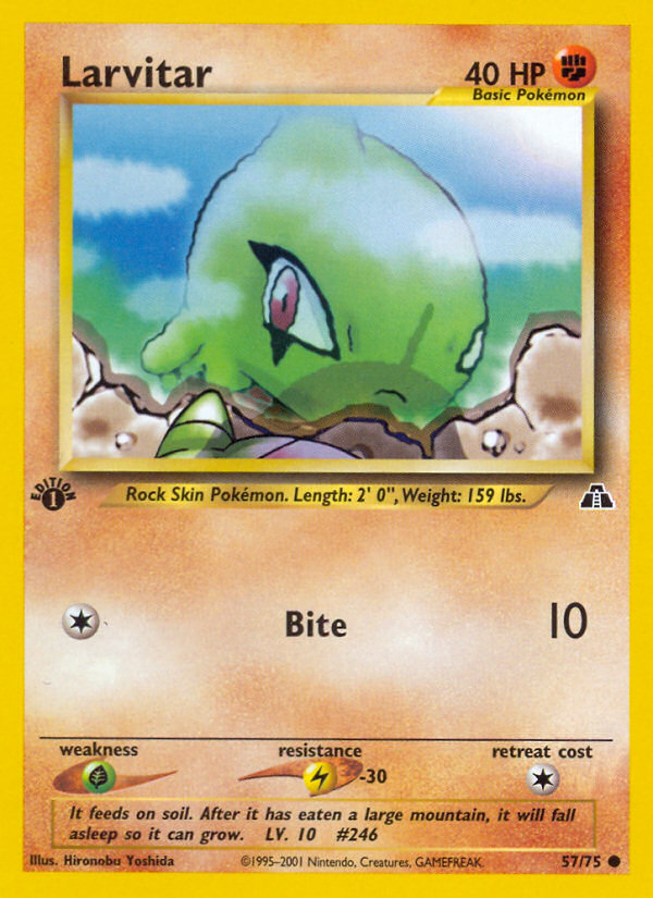 Larvitar (57/75) [Neo Discovery 1st Edition] | I Want That Stuff Brandon