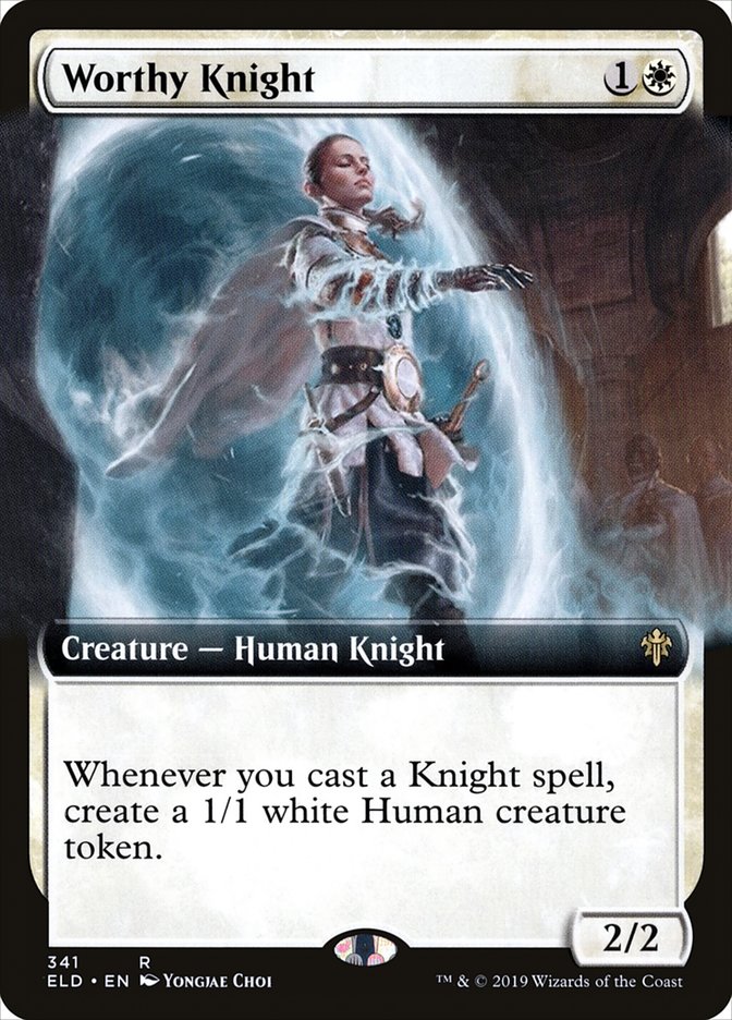 Worthy Knight (Extended Art) [Throne of Eldraine] | I Want That Stuff Brandon