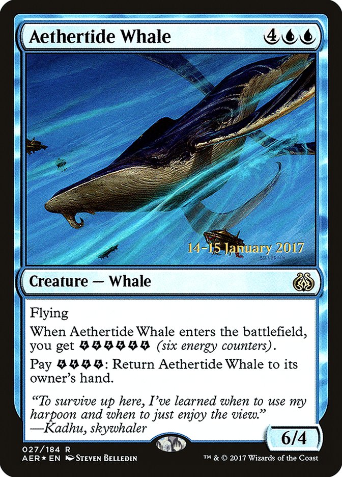 Aethertide Whale [Aether Revolt Prerelease Promos] | I Want That Stuff Brandon