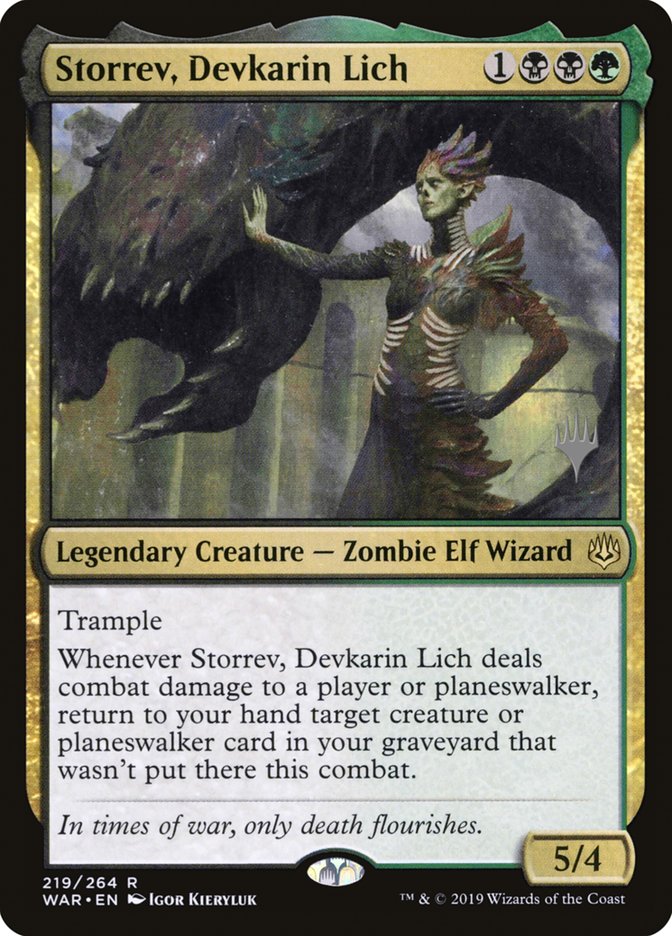 Storrev, Devkarin Lich (Promo Pack) [War of the Spark Promos] | I Want That Stuff Brandon