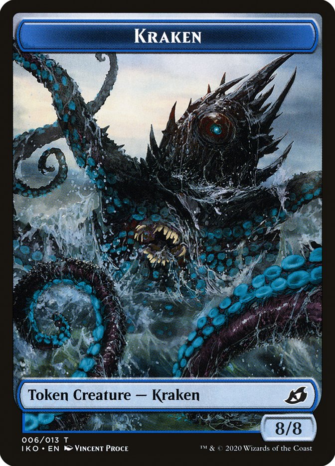 Kraken Token [Ikoria: Lair of Behemoths Tokens] | I Want That Stuff Brandon