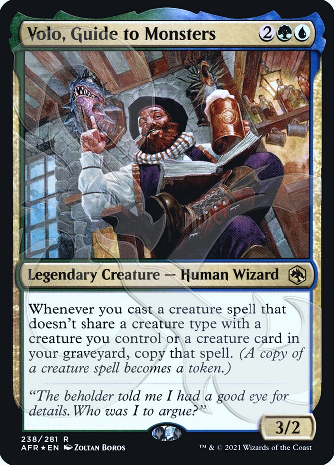 Volo, Guide to Monsters (Ampersand Promo) [Dungeons & Dragons: Adventures in the Forgotten Realms Promos] | I Want That Stuff Brandon