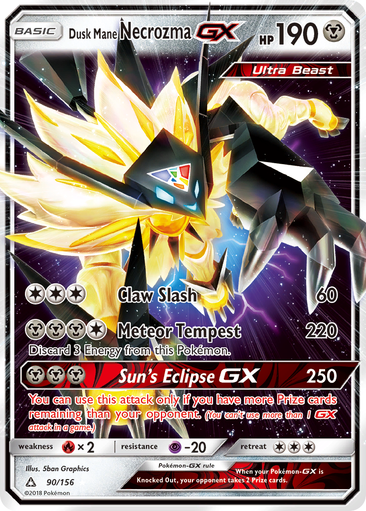 Dusk Mane Necrozma GX (90/156) [Sun & Moon: Ultra Prism] | I Want That Stuff Brandon