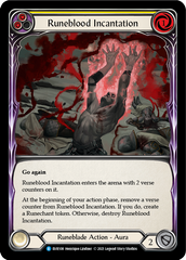 Runeblood Incantation (Yellow) [EVR108] (Everfest)  1st Edition Rainbow Foil | I Want That Stuff Brandon