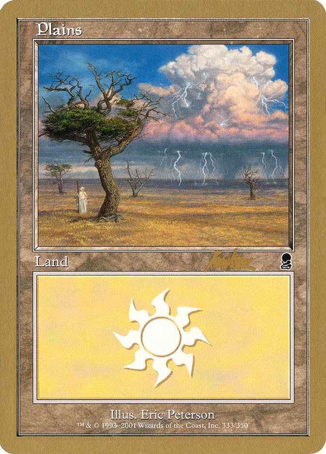 Plains (bk333) (Brian Kibler) [World Championship Decks 2002] | I Want That Stuff Brandon