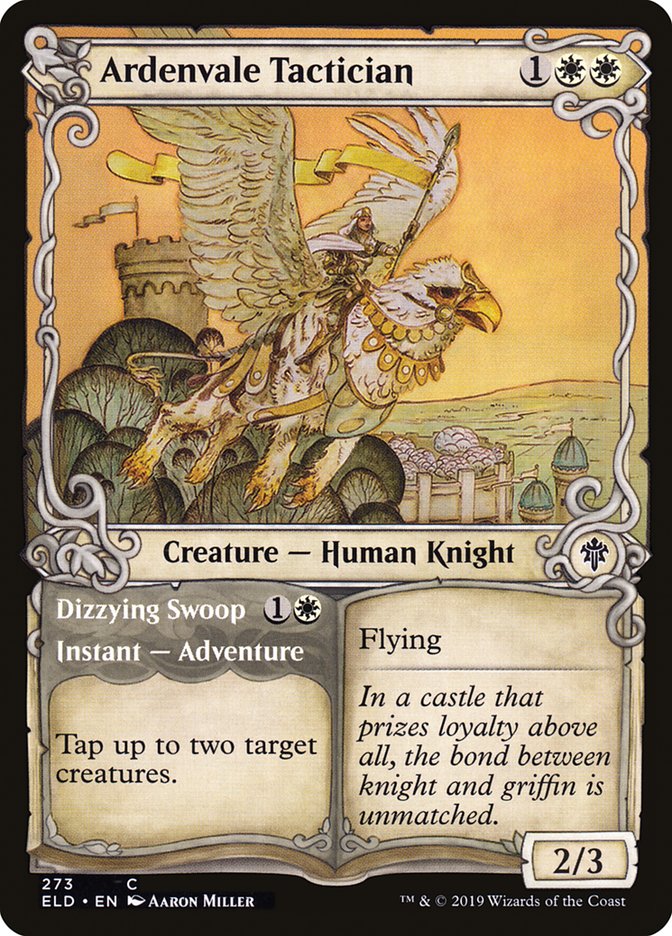 Ardenvale Tactician // Dizzying Swoop (Showcase) [Throne of Eldraine] | I Want That Stuff Brandon