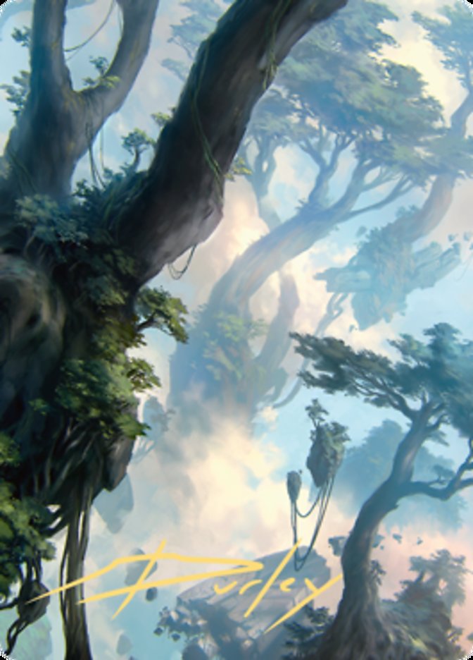 Forest 1 Art Card (Gold-Stamped Signature) [Zendikar Rising Art Series] | I Want That Stuff Brandon