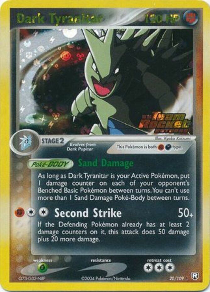 Dark Tyranitar (20/109) (Stamped) [EX: Team Rocket Returns] | I Want That Stuff Brandon