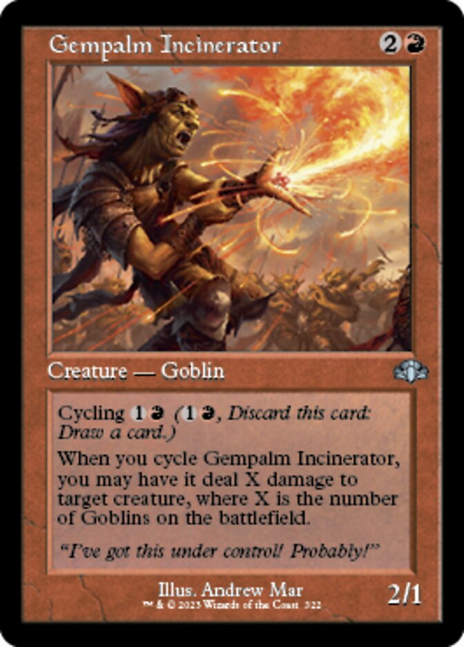 Gempalm Incinerator (Retro) [Dominaria Remastered] | I Want That Stuff Brandon