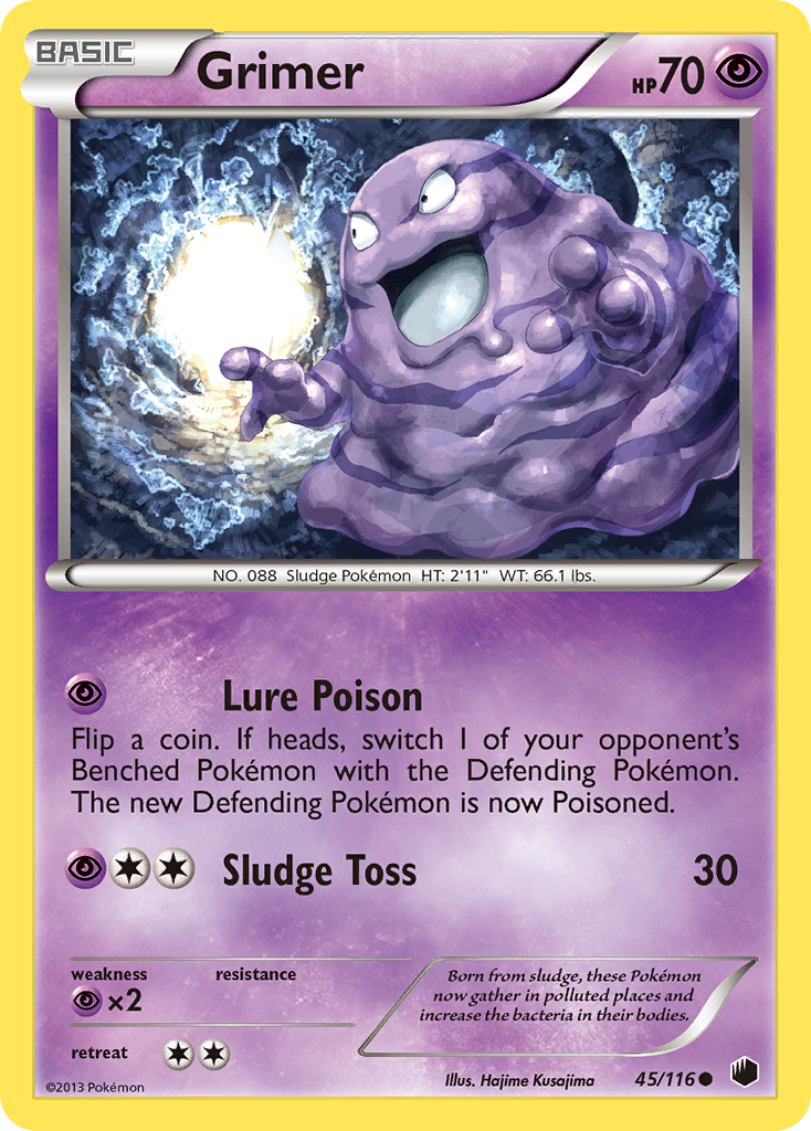 Grimer (45/116) [Black & White: Plasma Freeze] | I Want That Stuff Brandon