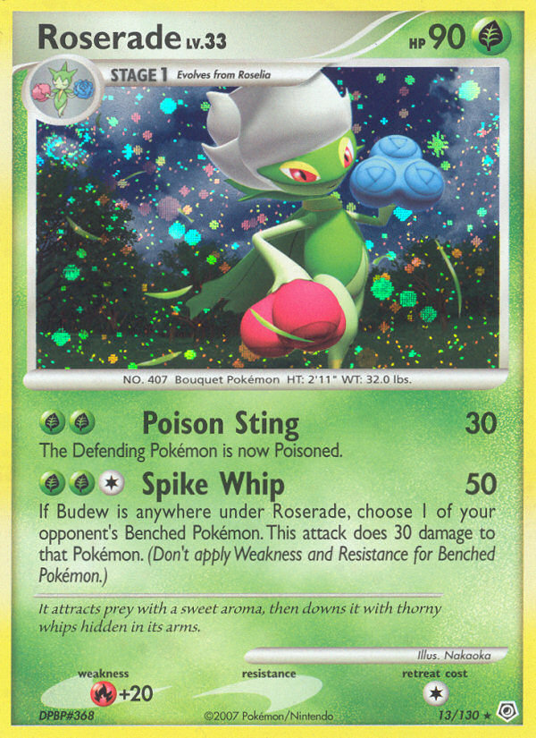 Roserade (13/130) [Diamond & Pearl: Base Set] | I Want That Stuff Brandon