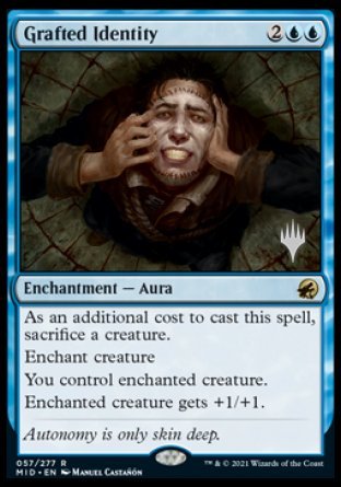 Grafted Identity (Promo Pack) [Innistrad: Midnight Hunt Promos] | I Want That Stuff Brandon