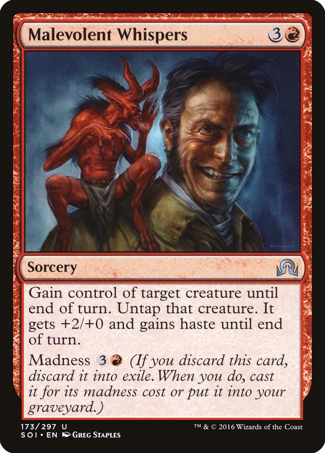 Malevolent Whispers [Shadows over Innistrad] | I Want That Stuff Brandon
